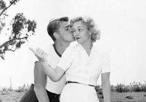 Ronald Reagan and Jane Wyman in the early days of their marriage.