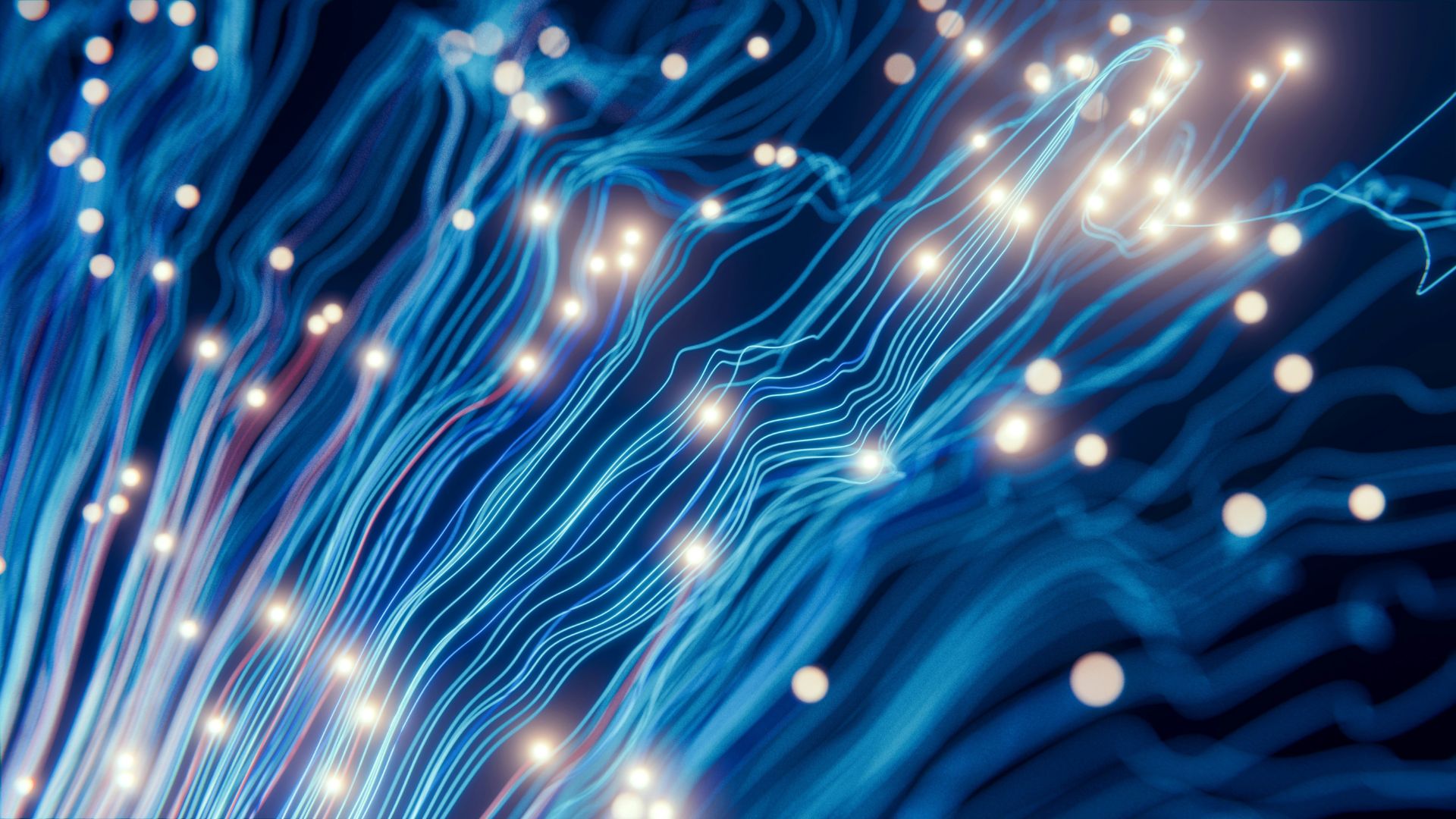 Close-up of a computer circuit board showing detailed connections