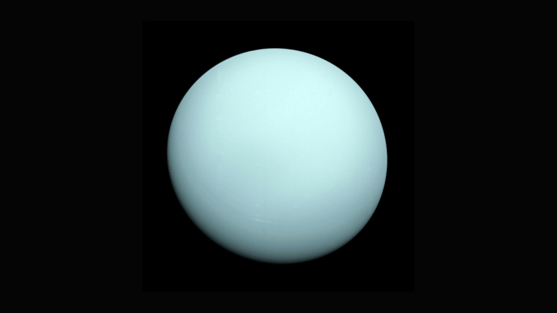 Artistic rendering of Uranus showing its glowing atmosphere in space