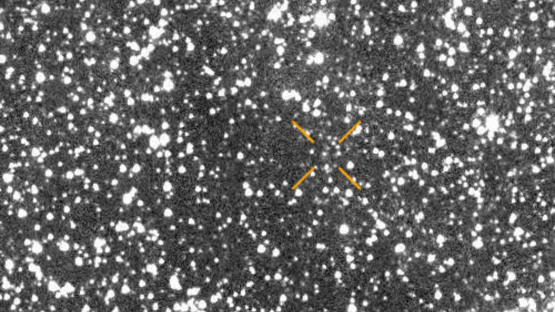 Artist’s rendering of the interstellar comet 3I/Atlas as it enters the Solar System, with streaking stars
