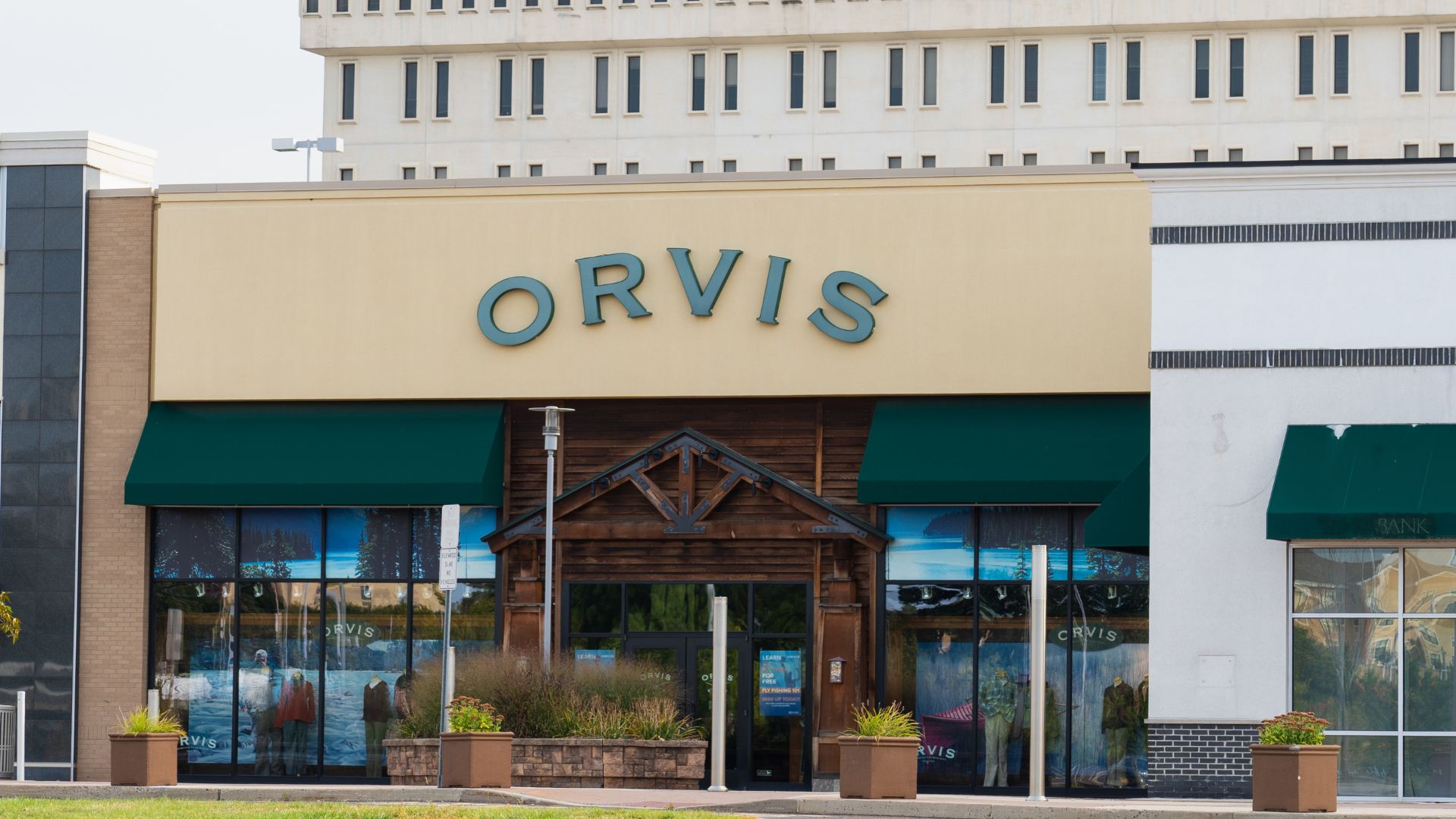 Exterior of an Orvis store in Plymouth Meeting, Pennsylvania