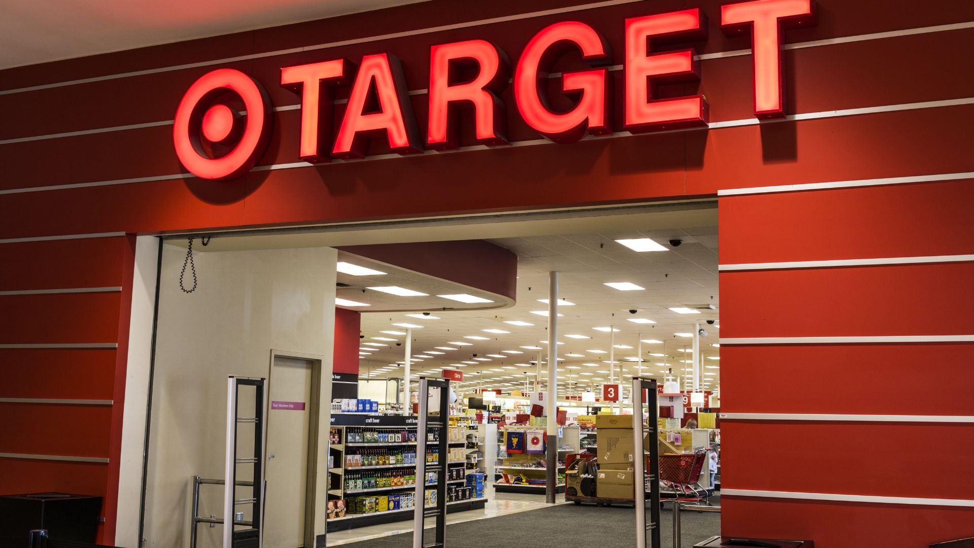 Target retail store exterior with bright red logo in Indianapolis