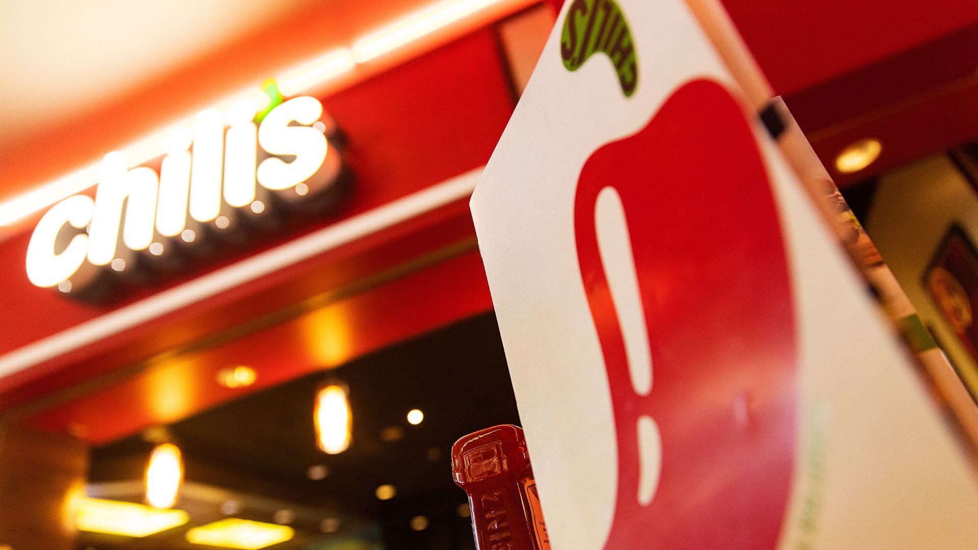 Chili’s location in Las Vegas with bright signage