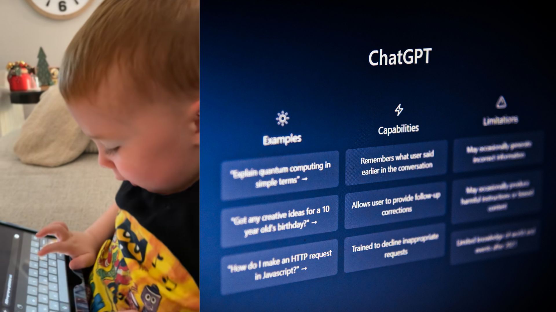 Computer screen displaying an AI chat interface with multiple buttons