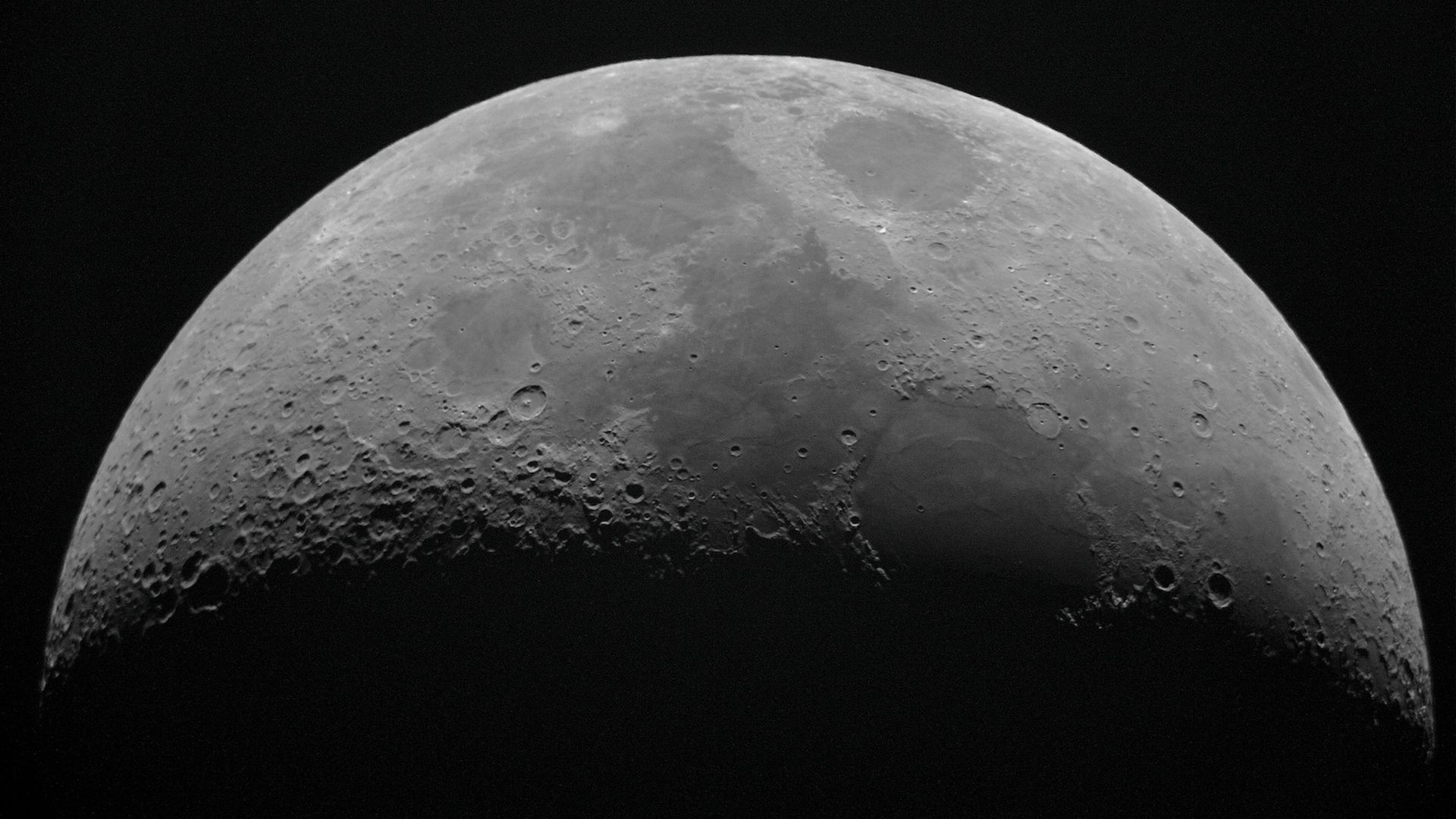 Full Moon illuminated against a dark night sky