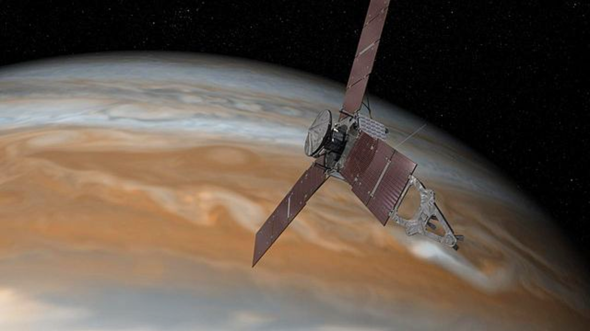 NASA’s Juno spacecraft over Jupiter