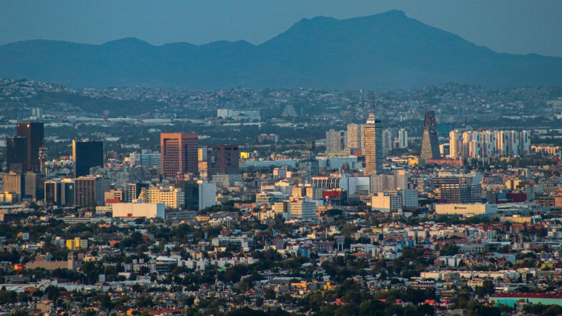 Aerial view of Mexico City