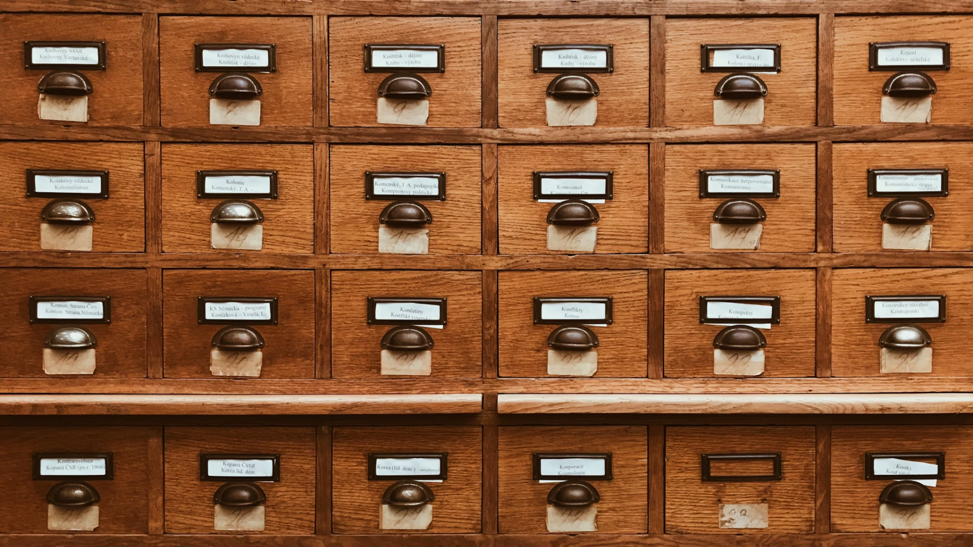 library card catalog