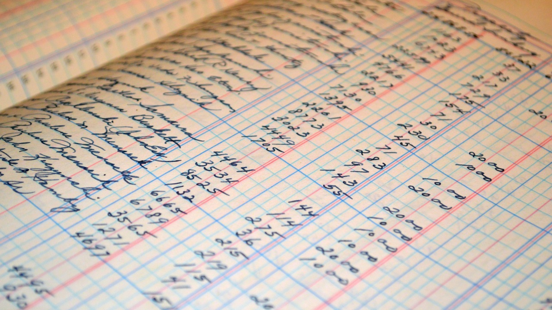 checkbook ledger
