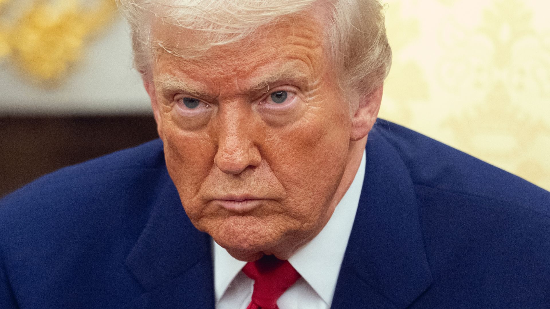 Former President Donald Trump speaking in Washington, D.C. near federal government buildings