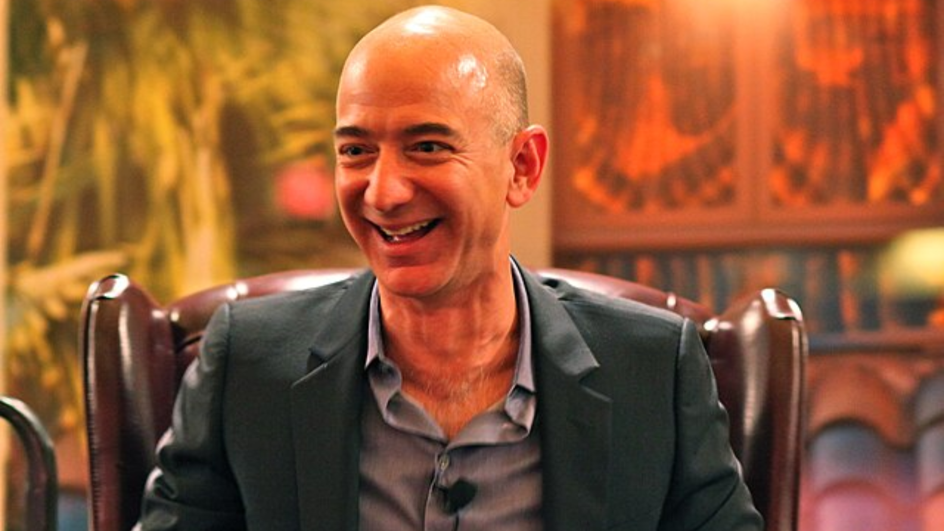 Jeff Bezos smiling