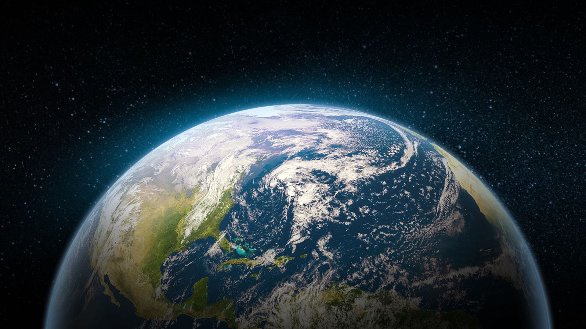 Earth seen from space.