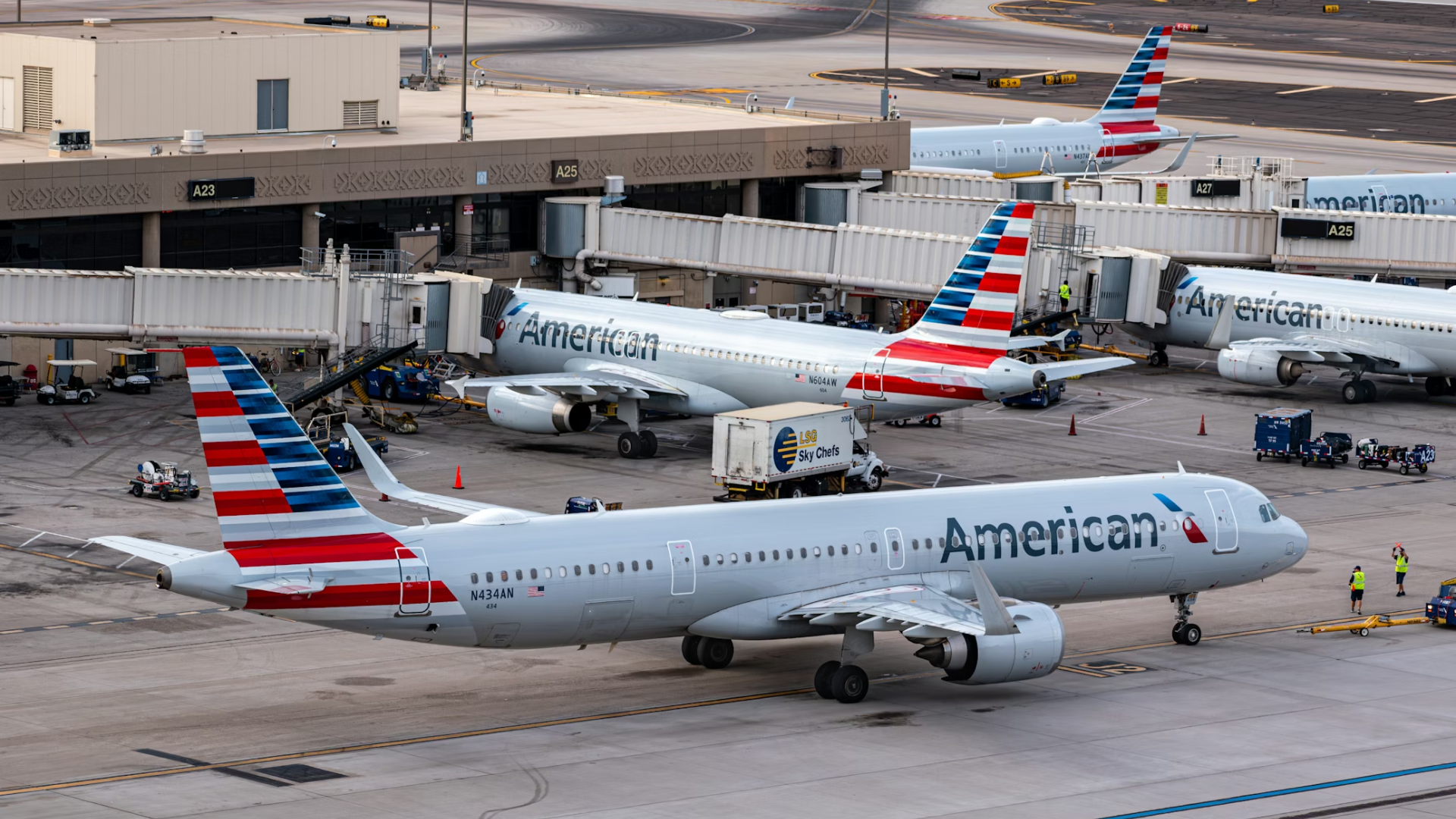 Airplanes in the airport