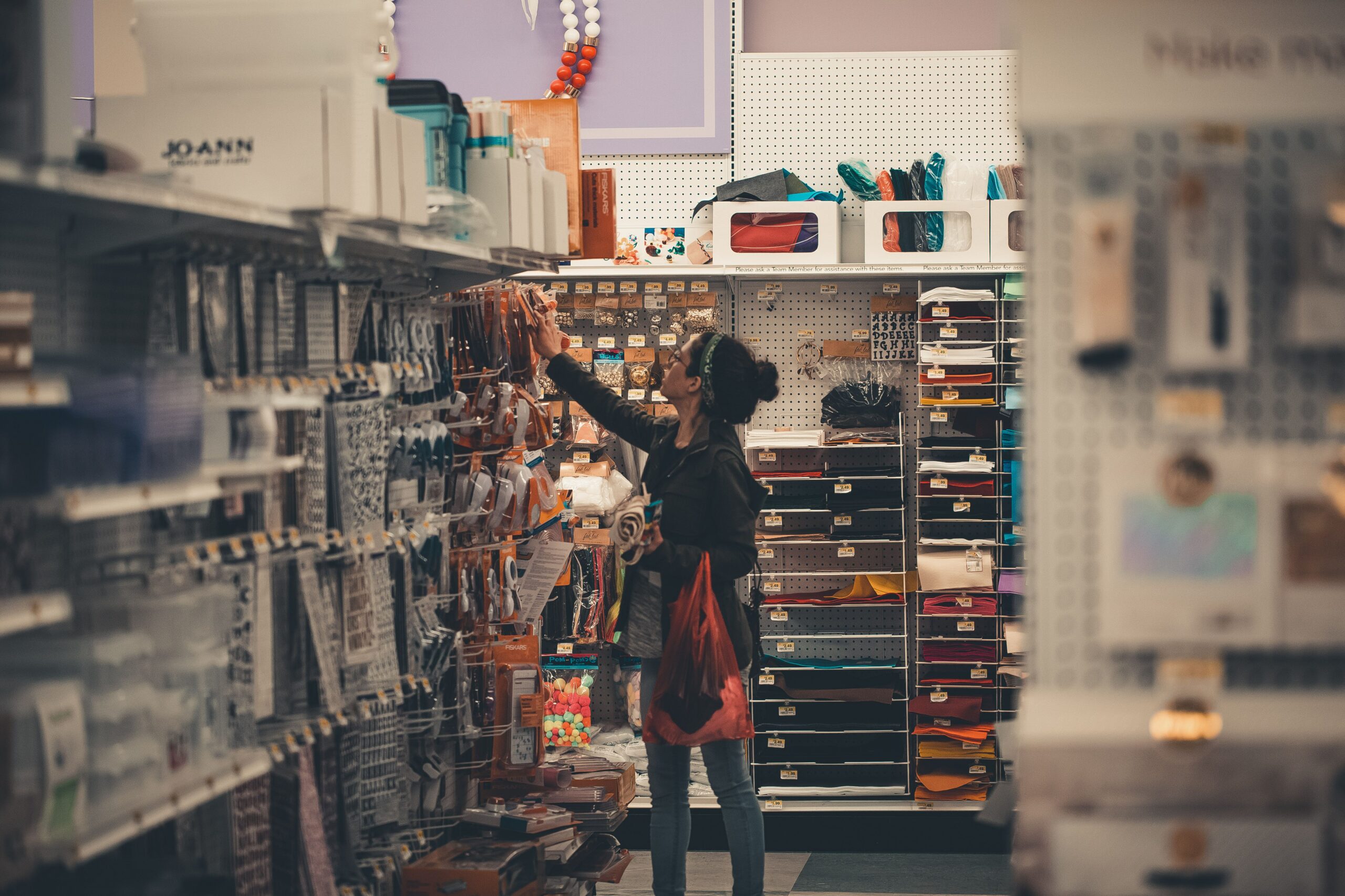 Consumer shops for household goods as new tariffs on imported products could influence retail prices and supply chains.