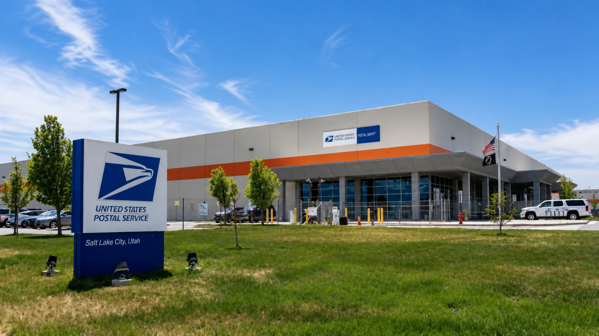 United States Postal Service processing and distribution center in Salt Lake City, Utah.