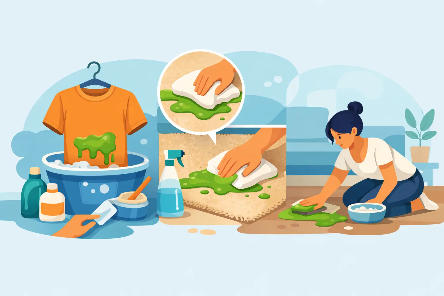 How to Get Slime Out of Clothes, Carpet, and More