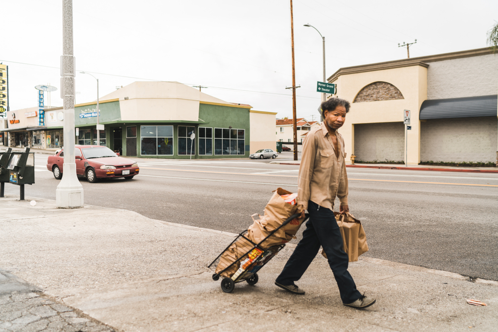 Homeless Man Long Beach California USA 2018