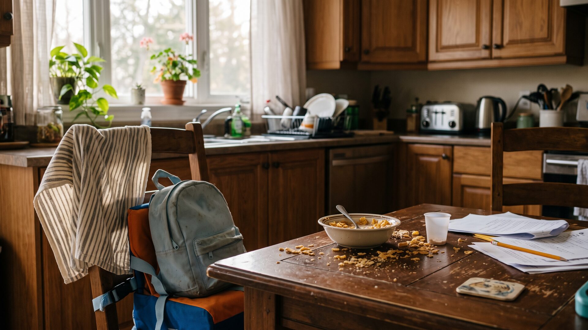 A household's family space, the setting where the income and child-count rules behind the three named credits actually apply.