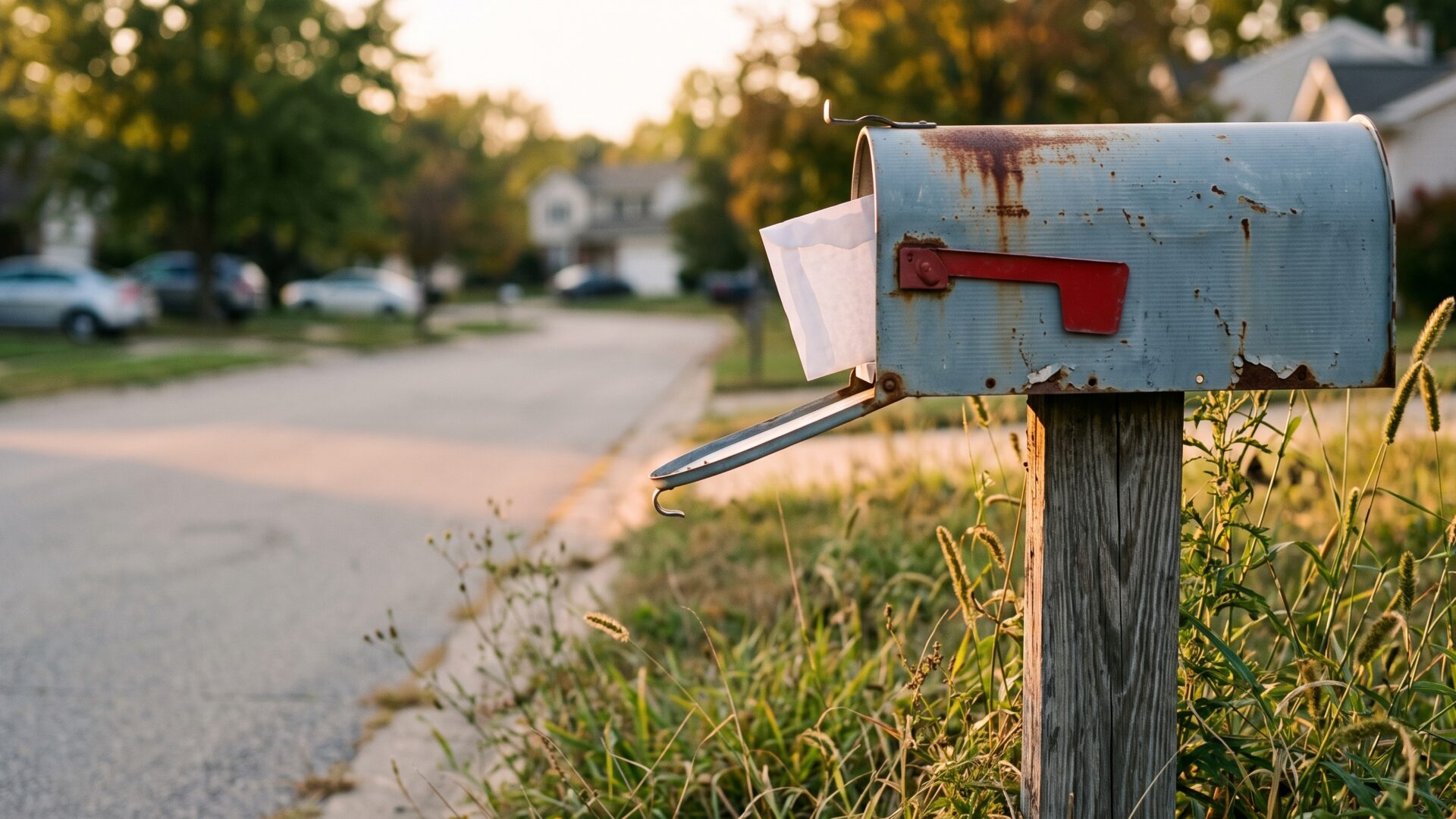 A domestic mailbox at the curb, the channel the IRS actually uses and the screening test against phone and message scams.